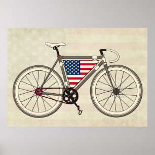 Affiche de vélo des Etats-Unis