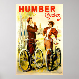 Affiche de vélo Humber Cycles