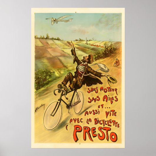 Affiche de vélo Presto (Devant)