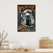 Affiche de vélo Psycho Cycles (Cuisine)