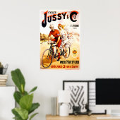 Affiche de vélo tandem Cycles Jussy (Bureau à domicile)
