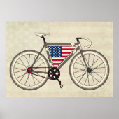 Affiche de vélo USA (Devant)