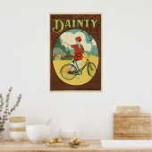 Affiche de vélo vintage délicat de vélos (Cuisine)