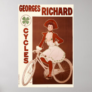 Affiche de vélo vintage Georges Richard Cycles 1