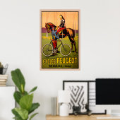 Affiche de vélo vintage Peugeot (Bureau à domicile)