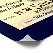 Affiche de vélo Vintage Schladitz-Fahräder (Coin)