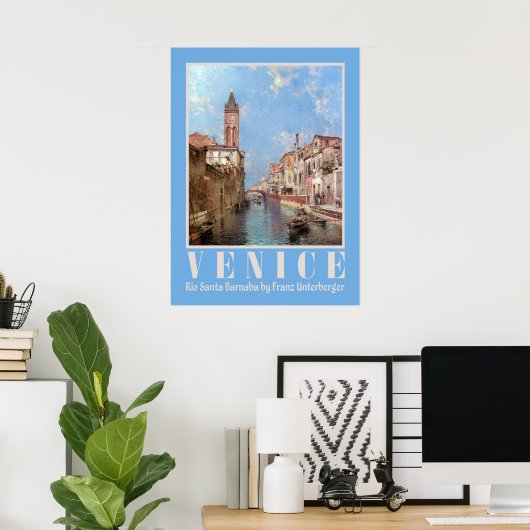 Affiche de Venise d'Unterberger (Bureau à domicile)