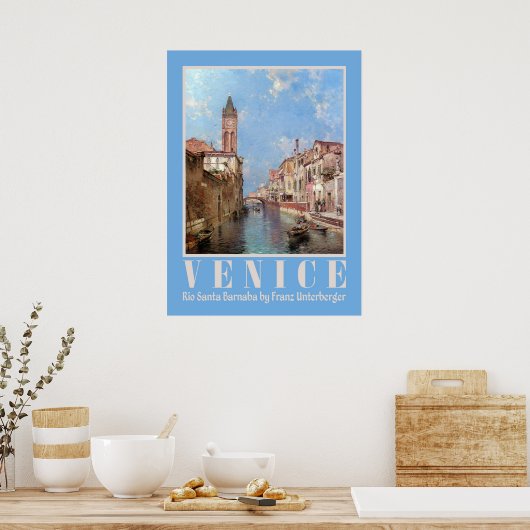 Affiche de Venise d'Unterberger (Cuisine)