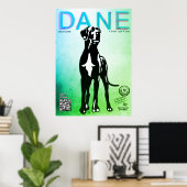 Affiche de vente de chiot Dogue Allemand (Bureau à domicile)