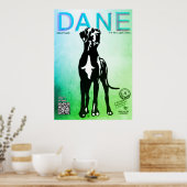 Affiche de vente de chiot Dogue Allemand (Cuisine)