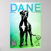 Affiche de vente de chiot Dogue Allemand (Devant)