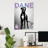 Affiche de vente de chiot Dogue Allemand (Bureau à domicile)