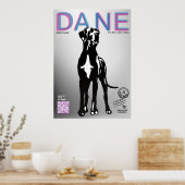 Affiche de vente de chiot Dogue Allemand (Cuisine)