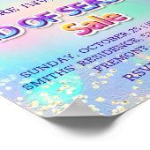 Affiche de vente de fin de saison Emend Paillettes (Coin)