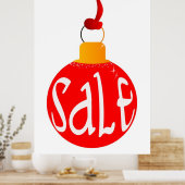 Affiche de vente de Noël. (Cuisine)