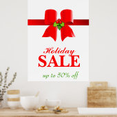 Affiche de vente de Noël Vacances Boue cadeau Roug (Cuisine)