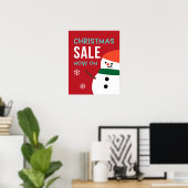 Affiche de vente de Noël, Vente de Noël Snowman (Bureau à domicile)