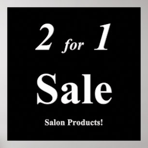 Affiche de vente de produit mate