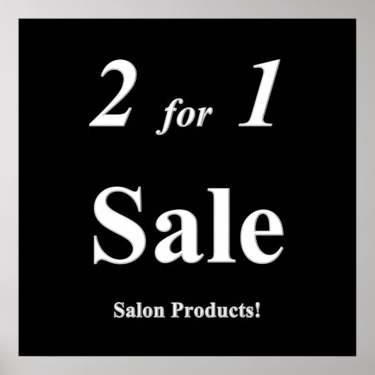 Affiche de vente de produit mate (Devant)