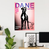Affiche de vente spéciale chiot Grand Danois (Bureau à domicile)