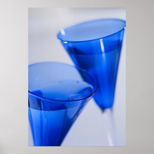 Affiche de verres à vin contemporains (Devant)