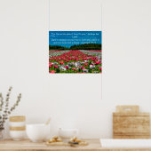 Affiche de verset biblique avec photo de champ de (Cuisine)