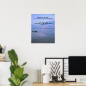 Affiche de verset biblique inspirant sur l'océan d (Bureau à domicile)