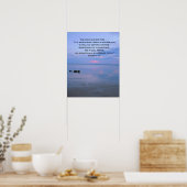 Affiche de verset biblique inspirant sur l'océan d (Cuisine)