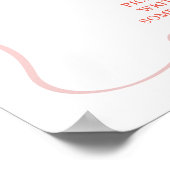 Affiche de vêtements de bébé Coquette rose Couches (Coin)