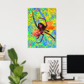 Affiche de veuve noire mangeuse (Bureau à domicile)