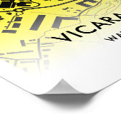 Affiche de Vicarage Road – Domicile du Watford FC, (Coin)