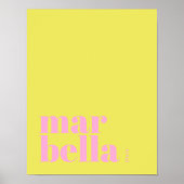 Affiche de ville moderne Marbella Espagne (Devant)