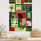 Affiche de vin, vin français (Cuisine)