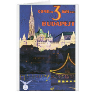Affiche de Vintage voyage de Budapest