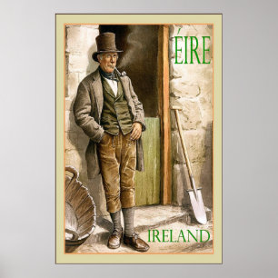Affiche de Vintage voyage de ~ de l'Irlande de ~