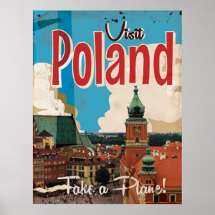 Affiche de Vintage voyage de la Pologne