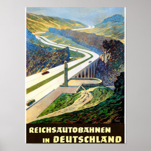 Affiche de Vintage voyage de l'Allemagne