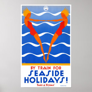 Affiche de Vintage voyage de l'Australie de bord