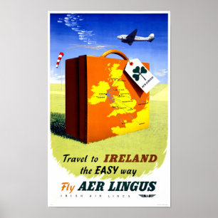 Affiche de Vintage voyage de l'Irlande