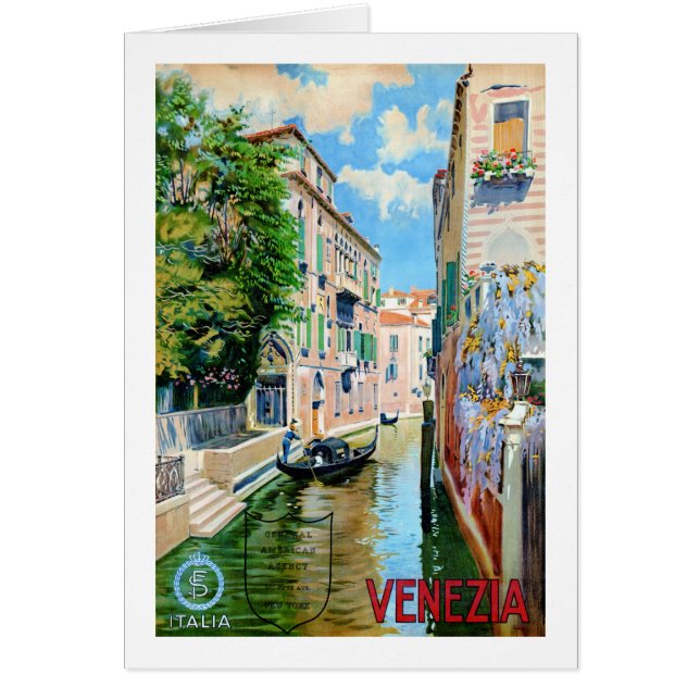 Affiche de Vintage voyage de l'Italie Venise (Devant)