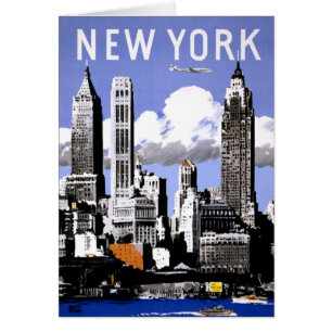Affiche de Vintage voyage de New York reconstitué