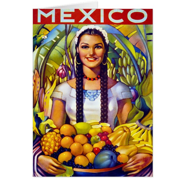 Affiche de Vintage voyage du Mexique reconstituée (Devant)