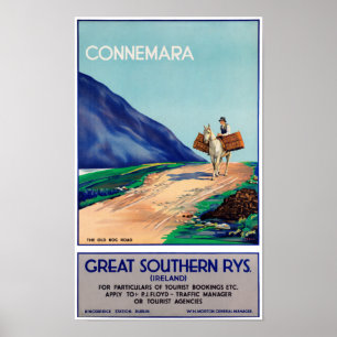 Affiche de Vintage voyage reconstituée par