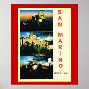 Affiche de Vintage voyage, république de San