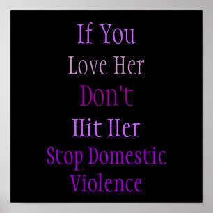 Affiche de violence familiale