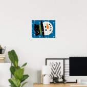 AFFICHE DE VISAGE DE LA NEIGE (Bureau à domicile)