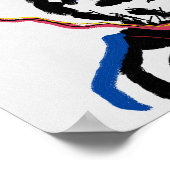 Affiche de visage humain (Coin)