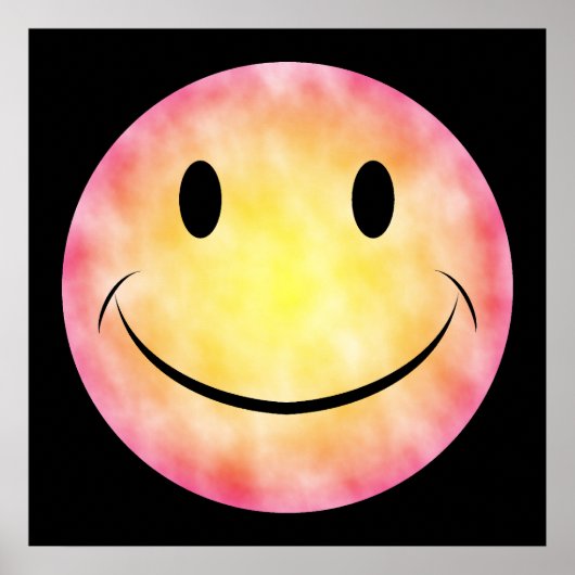 Affiche de visage Tie Dye (Devant)