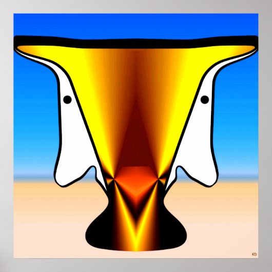 Affiche de visions de désert (Devant)