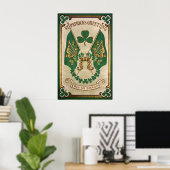 Affiche de voeux de la Saint-Patrick (Bureau à domicile)